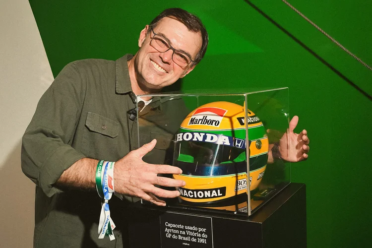 Tino Marcos: jornalista foi o último brasileiro a entrevistar Ayrton, em Mangaratiba, na casa do piloto (Heineken/Divulgação)