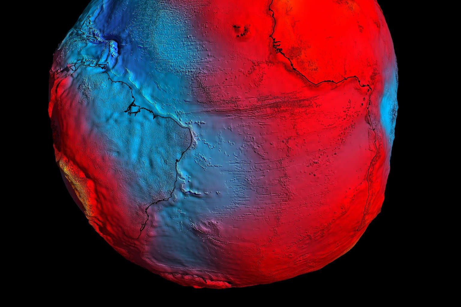 Buraco gravitacional do Oceano Índico desafia teorias sobre campo gravitacional da Terra