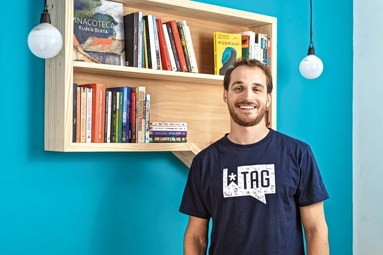 Gustavo Lembert: “Com 15 minutos diários, é possível ler um livro por mês” (Natália Pegorer/Divulgação)