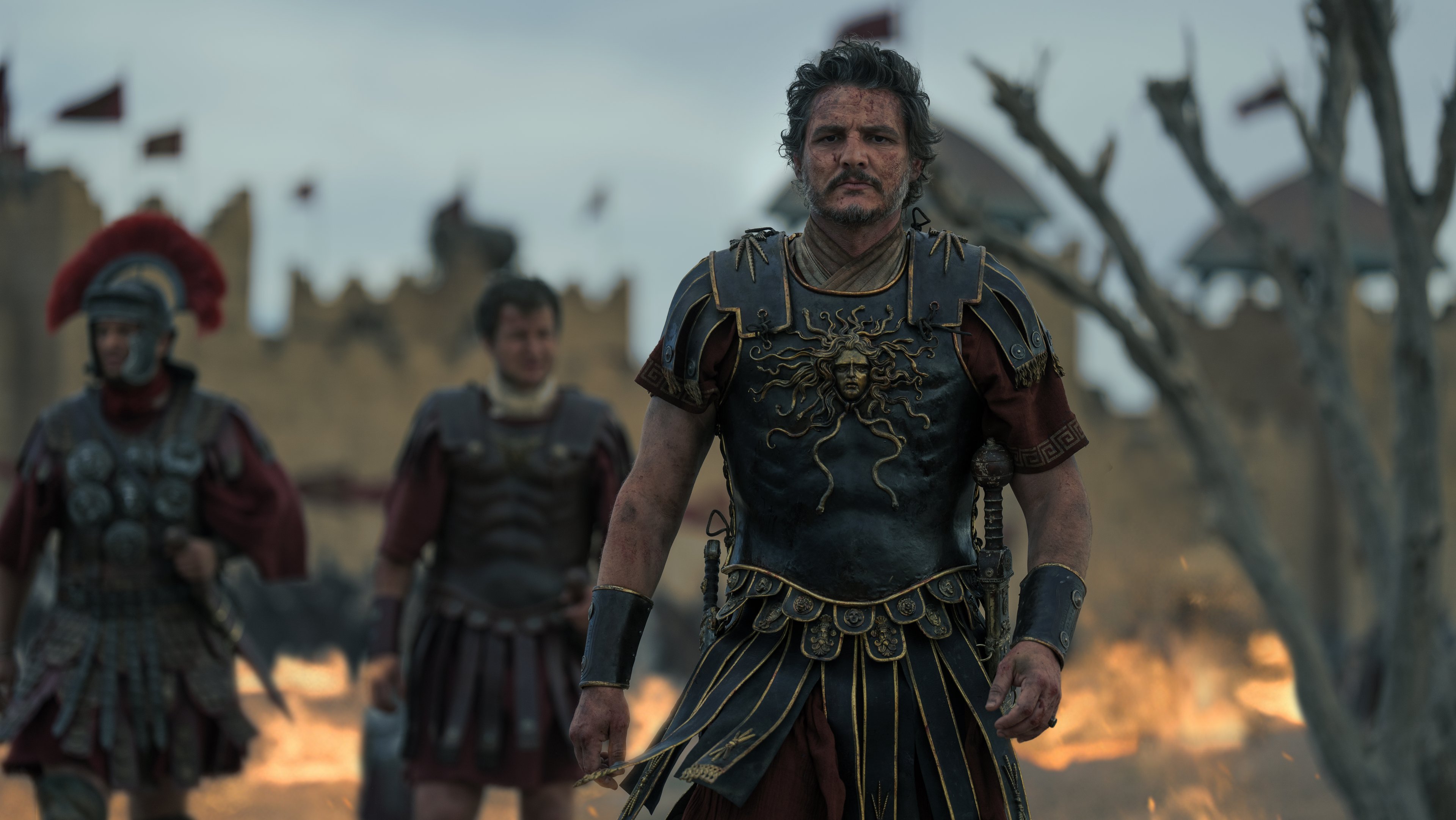 Pedro Pascal plays Marcus Acacius in Gladiator II from Paramount Pictures.