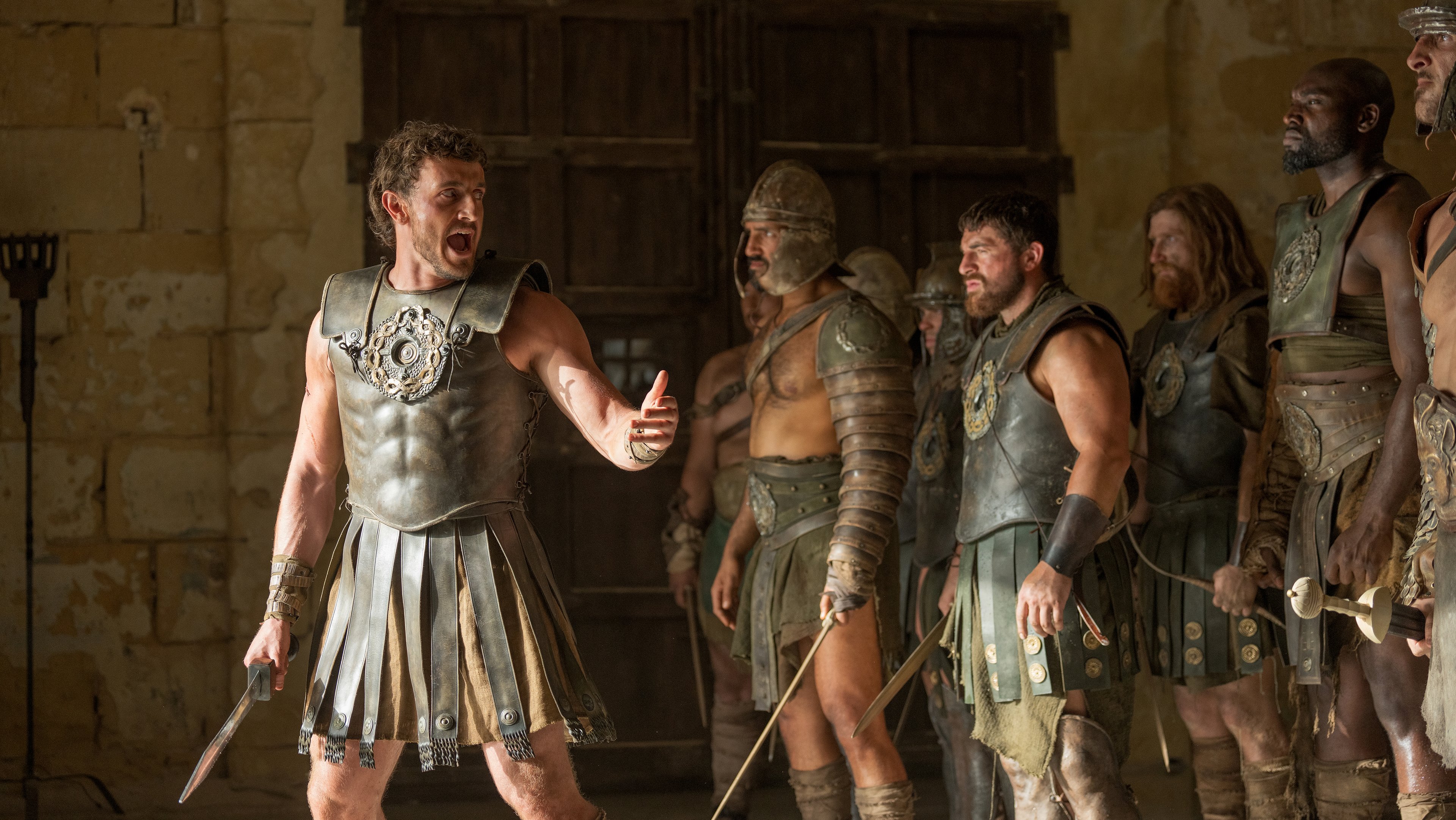 Paul Mescal plays Lucius in Gladiator II from Paramount Pictures.