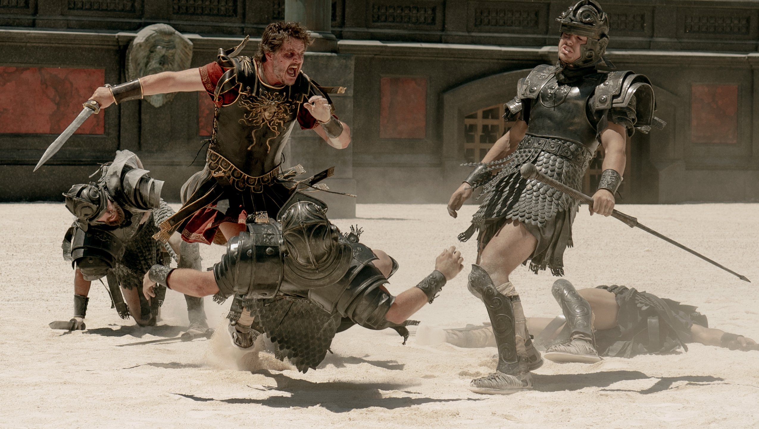 Pedro Pascal plays General Acacius in Gladiator II from Paramount Pictures.