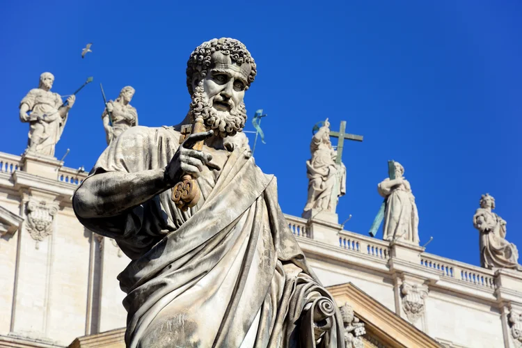 Statue of Saint Peter holding a key on St. Peter's Square in Vatican (Getty Images)