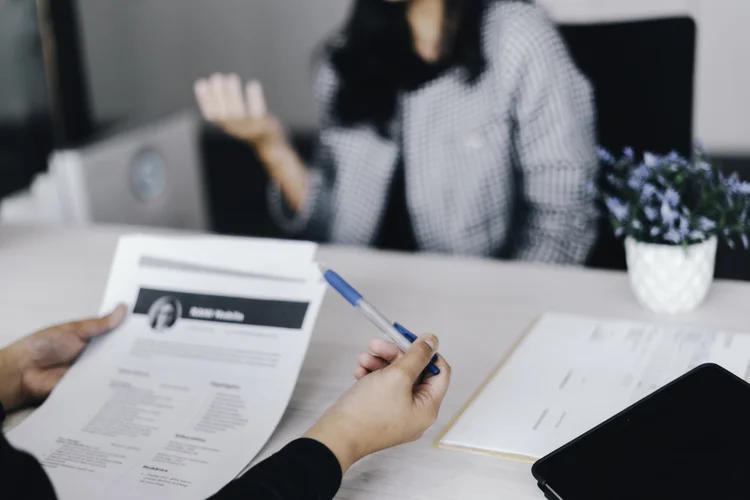 portrait of happy business woman in job interview at the office (rudi_suardi/Divulgação)