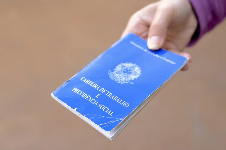 Brazilian work card (Carteira de Trabalho). It is the document that guarantees access to worker rights in Brazil (CLT) (RafaPress/Getty Images)