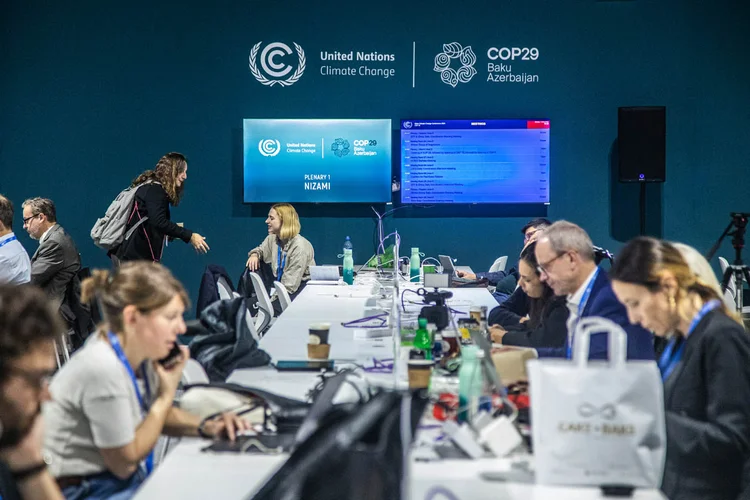 A decisão deve ser tomada até o fim de semana na COP29 em Baku, no Azerbaijão (Leandro Fonseca/Exame)