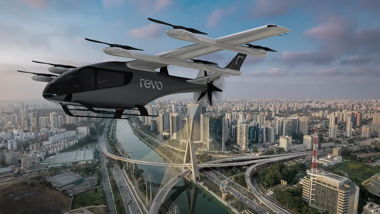 Carros voadores: Eve e Revo formam parceria para desenvolver software que será utilizado nos eVTOLs (Thiago Riboura/Revo/Divulgação)