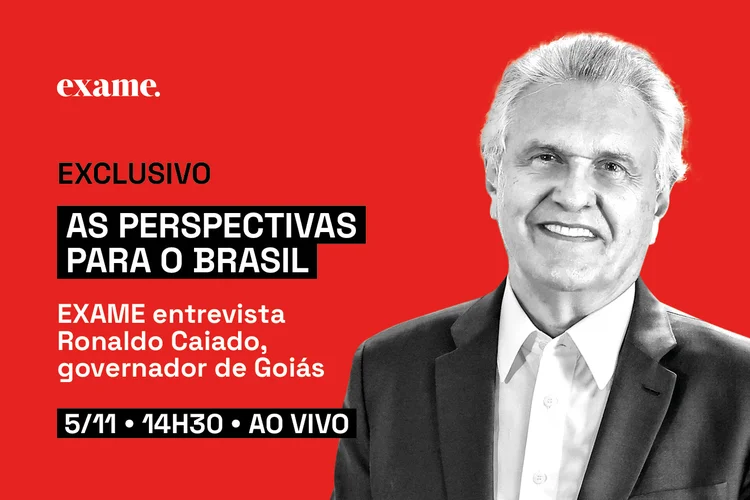 O governador de Goiás, Ronaldo Caiado, é o entrevistado da EXAME desta terça-feira, 5 (EXAME/Exame)