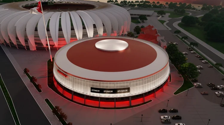 Projeto de revitalização do novo Gigantinho ( Kauê Pereira Freitas / Sport Club Internacional/Divulgação)