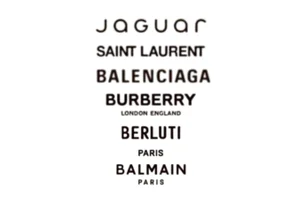 Imagem referente à matéria: Jaguar, Saint Laurent, Burberry...Por que as logomarcas estão ficando tão parecidas?