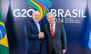 Imagem referente à matéria: Lula encontra Guterres e defende continuidade do G20 Social