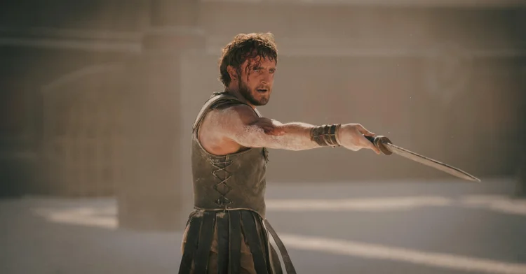 Gladiador II: filme impulsionou receita de cinemas da Paramount em 2024 (Reprodução/-)