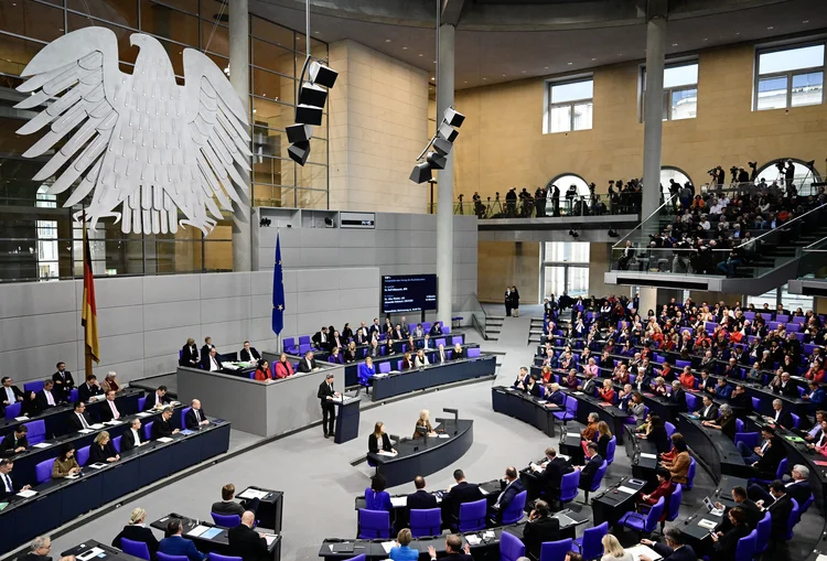 Vista geral do Bundestag, o Parlamento da Alemanha, em Berlim (John MacDougall/AFP)