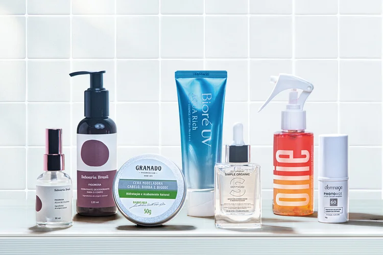 Produtos para os dias de calor e sol (Leandro Fonseca/Exame)