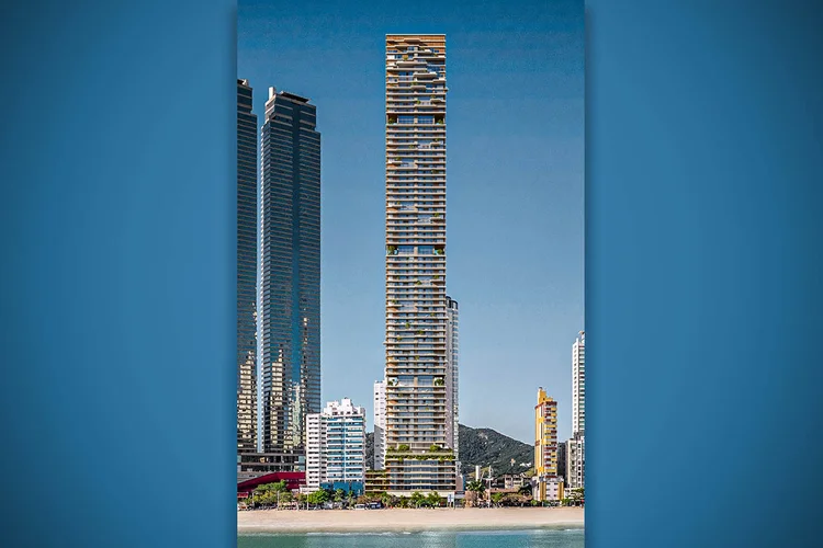 Armani/Casa Residences by Embraed: 78 andares e valor geral de vendas de 1,5 bilhão de reais (Divulgação/Divulgação)