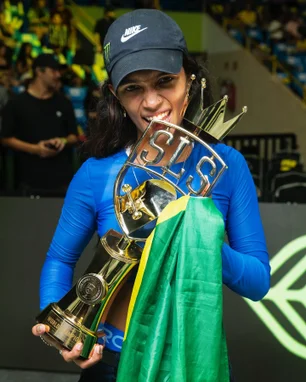 Imagem referente à matéria: Rayssa Leal vence no fim e se torna tricampeã mundial de skate street