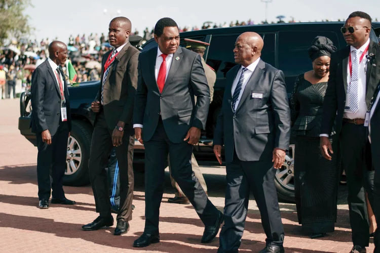 Hakainde Hichilema, presidente da Zâmbia (Getty Images)