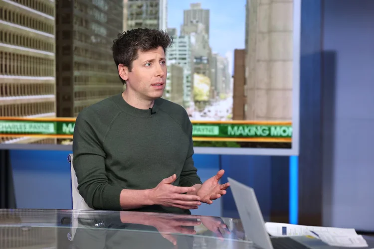 NEW YORK, NEW YORK - DECEMBER 04: OpenAI CEO Sam Altman visits "Making Money With Charles Payne" at Fox Business Network Studios on December 04, 2024 in New York City. (Photo by Mike Coppola/Getty Images) (Mike Coppola/Getty Images)