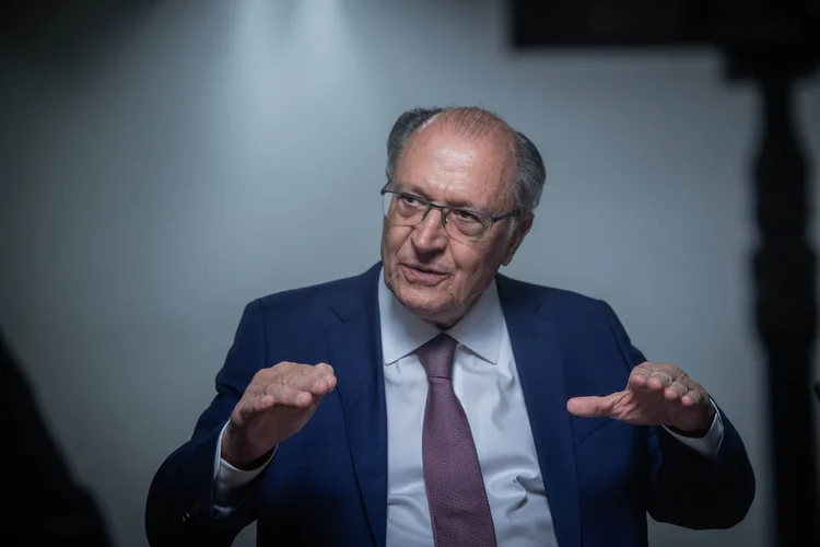 Geraldo Alckmin: vice-presidente voltou a afirmar que a relação comercial entre Brasil e Estados Unidos é sólida e benéfica para os norte-americanos, que possuem superávit enquanto acumulam déficit com o restante do mundo (Leandro Fonseca/Exame)