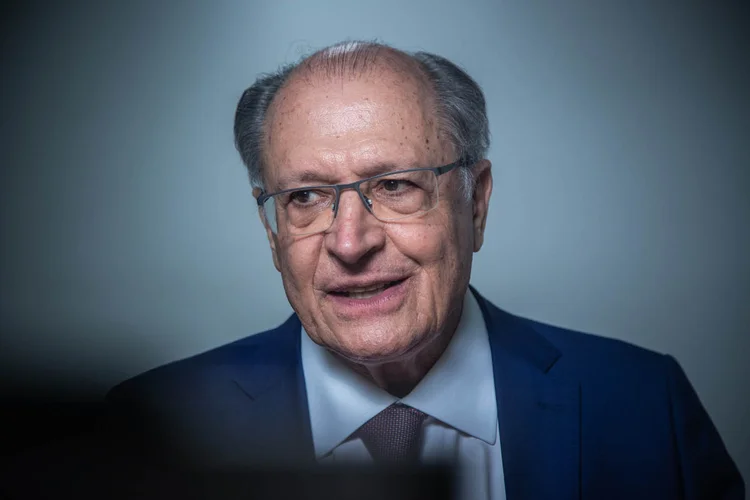 Em videoconferência, Alckmin destaca superávit dos EUA na balança comercial e defende maior reciprocidade nas relações comerciais (Leandro Fonseca/Exame)