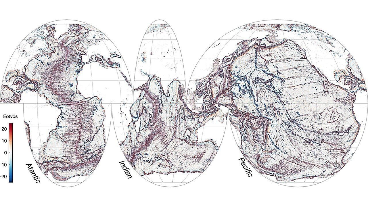 Novo mapa do fundo do mar destaca variações de gravidade dos oceanos