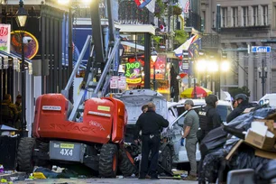 Imagem referente à matéria: Autor de ataque em Nova Orleans tinha bandeira do Estado Islâmico e era veterano do Exército