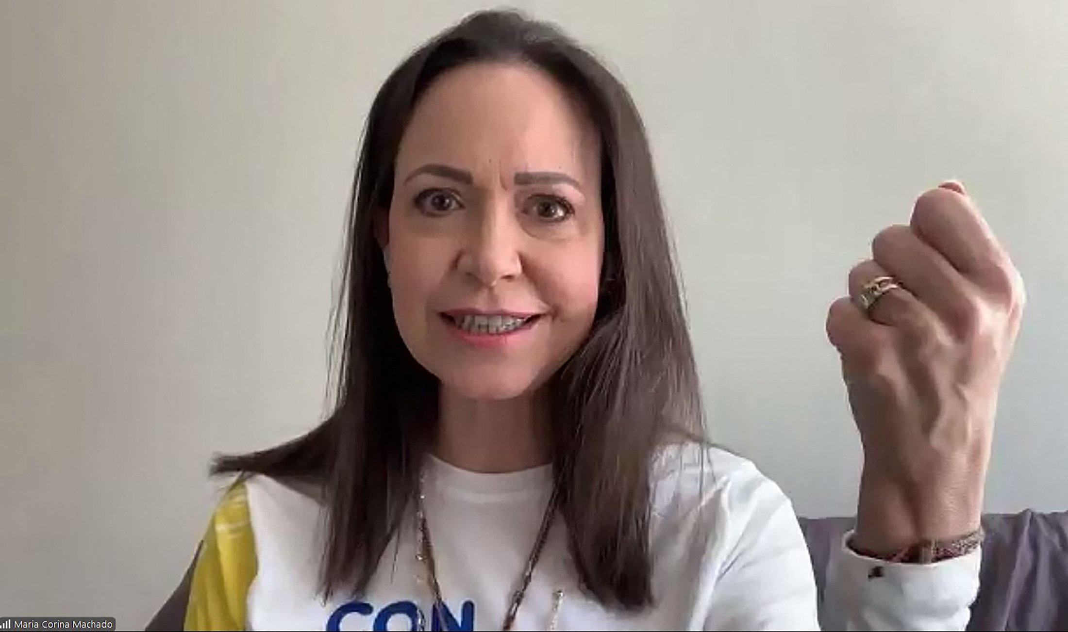 O que ocorreu na Síria pode se repetir na Venezuela, diz María Corina Machado