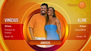 BBB 25: Vinícius e Aline são nova dupla pipoca anunciada; veja lista completa dos participantes