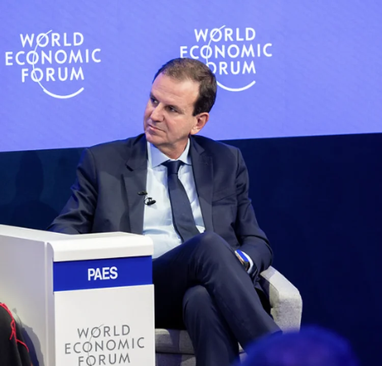 Paes: prefeito lidera os cenários para o governo do Rio (Divulgação /WEF)