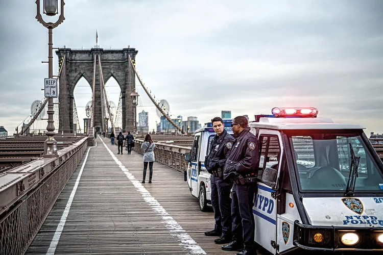 Polícia de Nova York: queda drástica na criminalidade transformou a metrópole em case mundial (Joel Carillet/Getty Images)