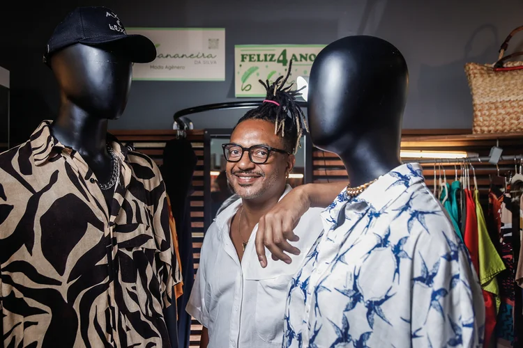 Robson Silva, fundador e CEO da Bananeira da Silva:  ”Já vi pessoas chorar ao vestir algo que realmente as representa” (Leandro Fonseca/Exame)