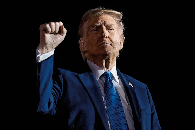 Donald Trump: presidente dos Estados Unidos  promete fortes mudanças  no comércio global e na imigração (Win McNamee/Getty Images)