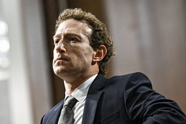 Mark Zuckerberg: dono da Meta presta depoimento em processo contra big tech nesta segunda-feira (Brendan SmiaiowskiI/AFP/Getty Images)