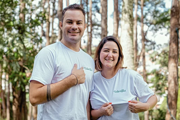 Alexandre Abreu e Ana Piccardo, da Talentflix: a tecnologia é um meio, não o fim no processo de seleção de pessoas para as empresas (Divulgação/Divulgação)