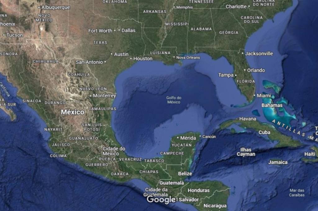 Google Maps irá renomear 'Golfo do México' para 'Golfo da América'