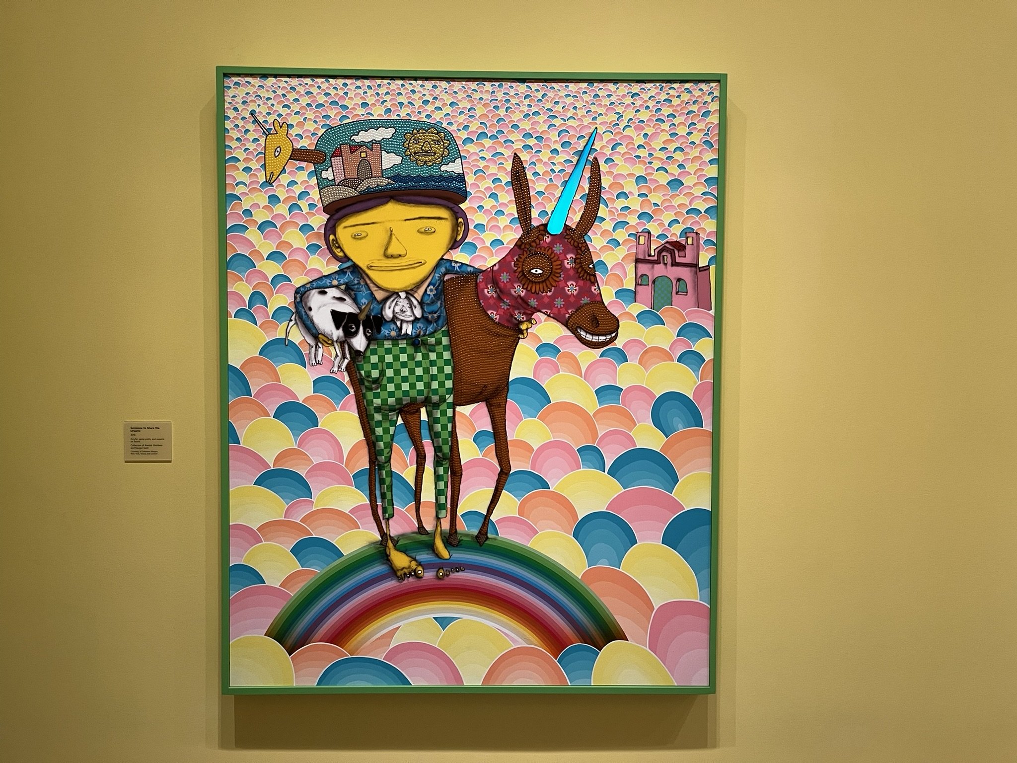 Obras na exposição Os Gêmeos: Endless Story, em cartaz no museu Hirshhorn, em Washington