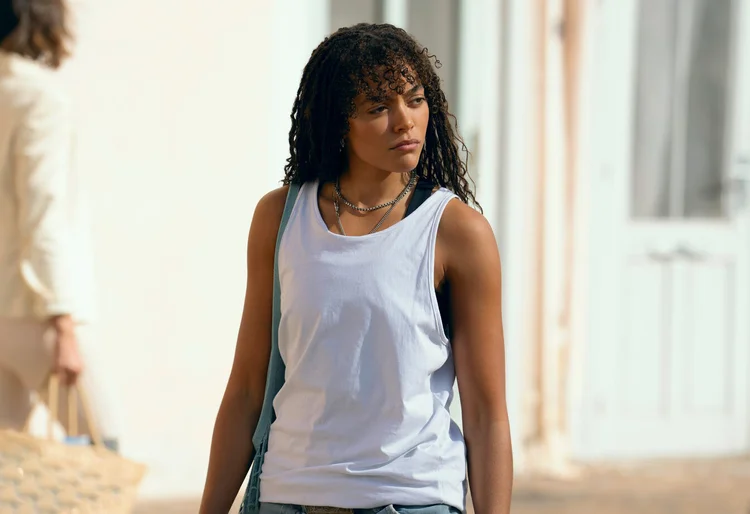Quintessa Swindell em "Alvo Primário", disponível na Apple TV+ (Apple TV+/Divulgação)