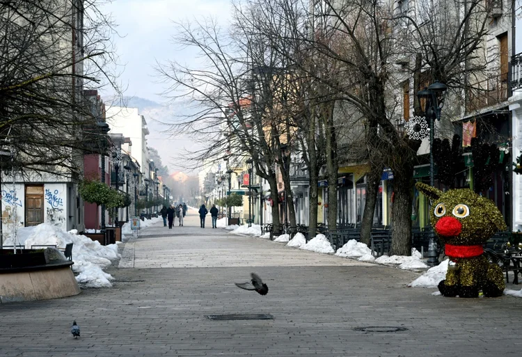 Montenegro: cena do crime onde 12 pessoas foram mortas por um homem armado (AFP)
