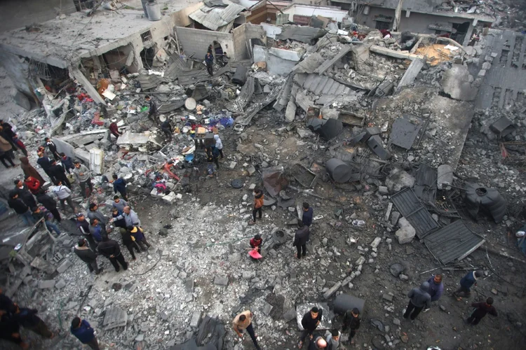 Guerra Israel-Hamas: conflito teve início em 7 de outubro de 2023 (Pascale JUILLIARD/AFP)