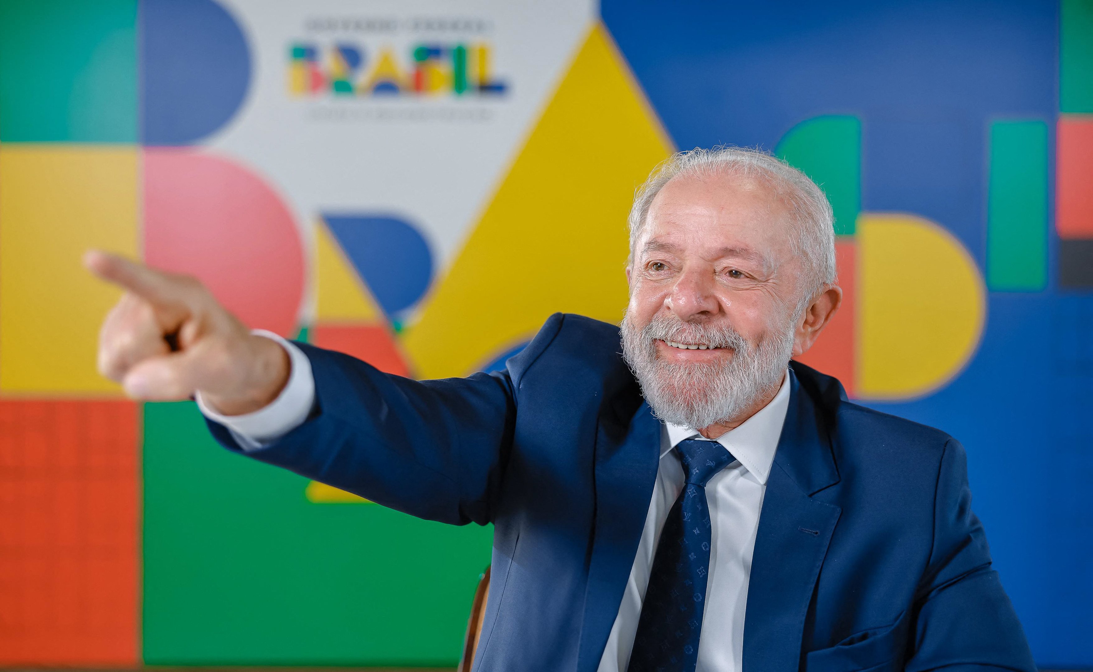 Handout picture released by the Brazilian Presidency showing Brazilian President Luiz Inacio Lula da Silva gesturing during interviews with Brazilian radio stations in Brasilia on February 5, 2025. Lula da Silva called US President Donald Trump's proposal to seize the Gaza Strip "incomprehensible" and said the job was up to the Palestinians. (Photo by Ricardo STUCKERT / BRAZILIAN PRESIDENCY / AFP) / RESTRICTED TO EDITORIAL USE - MANDATORY CREDIT "AFP PHOTO / Brazilian Presidency / HANDOUT /  " - NO MARKETING NO ADVERTISING CAMPAIGNS - DISTRIBUTED AS A SERVICE TO CLIENTS