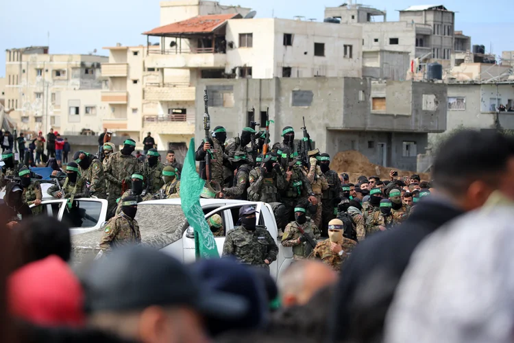 Faixa de Gaza - A segunda fase do cessar-fogo inclui a retirada das forças israelenses (Eyad BABA/AFP)