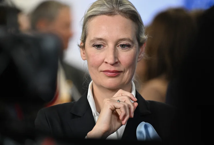 Alice Weidel, co-líder do partido de extrema direita Alternativa para a Alemanha (AfD) (Ralf Hirschberger/AFP)