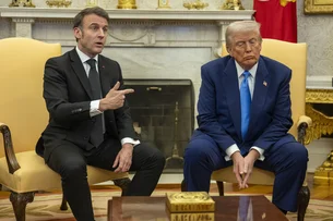 Trump se reúne com Macron na Casa Branca para discutir futuro da guerra na Ucrânia