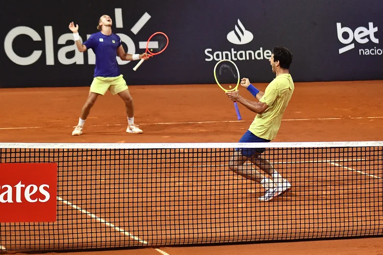 Rafael Matos e Marcelo Melo no Rio Open 2025 (Fotojump/Divulgação)