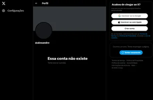 Imagem referente à matéria: Perfil de Moraes no X, rede social de Elon Musk, fica indisponível