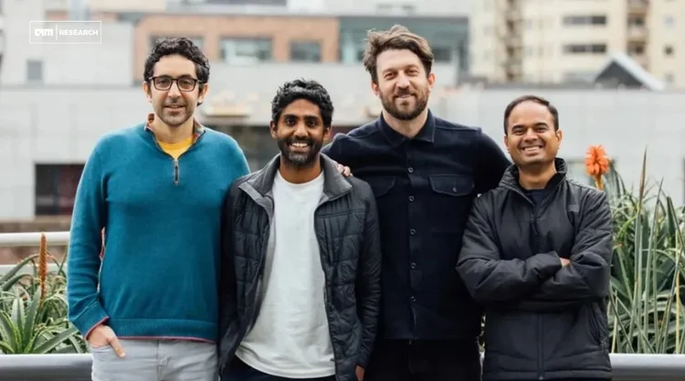 Os fundadores da Baseten: Tuhin Srivastava (CEO), Amir Haghighat, Philip Howes e Pankaj Gupta lideram a startup que busca simplificar a infraestrutura de IA e reduzir custos de inferência para empresas (Divulgação)