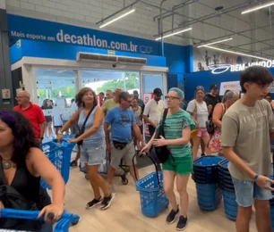 Imagem referente à matéria: Argentinos esvaziam diariamente Decathlon em Florianópolis e unidade vira campeã global de vendas