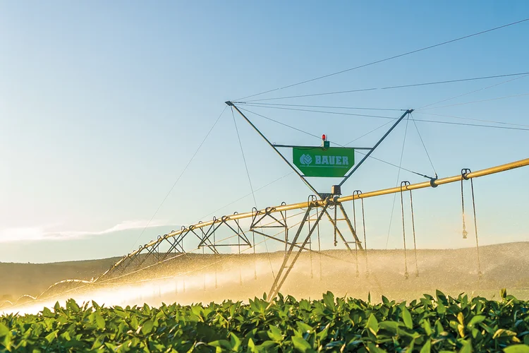 Pivô de irrigação da Bauer: empresa vai levar tecnologia para os EUA; investimentos são da ordem de 10 milhões de dólares nos próximos dois anos (Bauer/Divulgação)