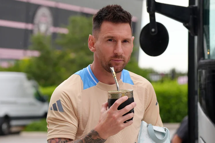 Lionel Messi: considerado pela indústria da erva-mate como o maior "influenciador" que a bebida agregou nos últimos anos (Gustavo Pagano/Getty Images)