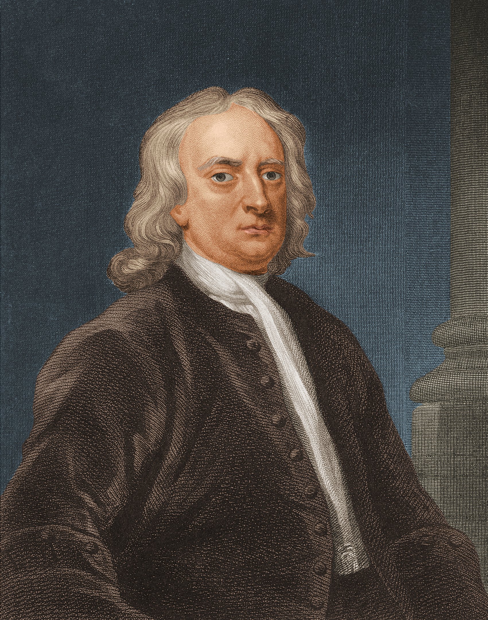 Circa 1700, English physicist and mathematician Sir Isaac Newton (1642 - 1727). (Photo by Stock Montage/Getty Images)